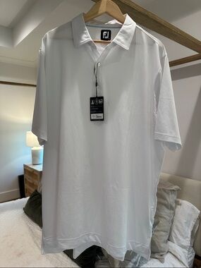 FootJoy White Performance Golf Polo